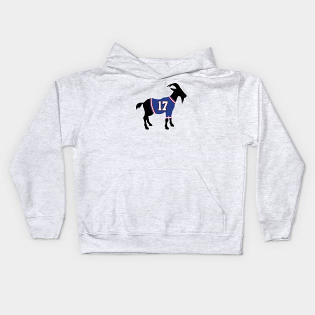 Josh Allen GOAT Kids Hoodie by cwijeta